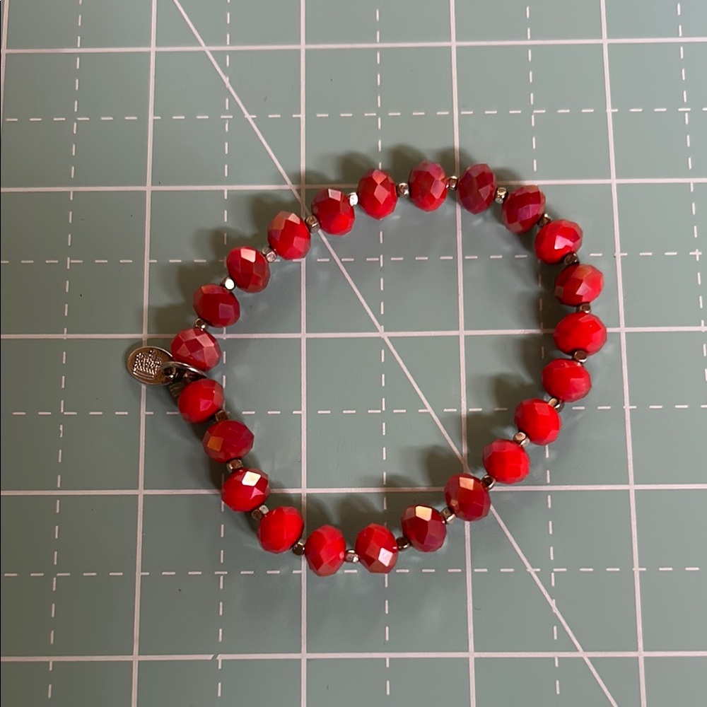 Red Beaded Bracelet